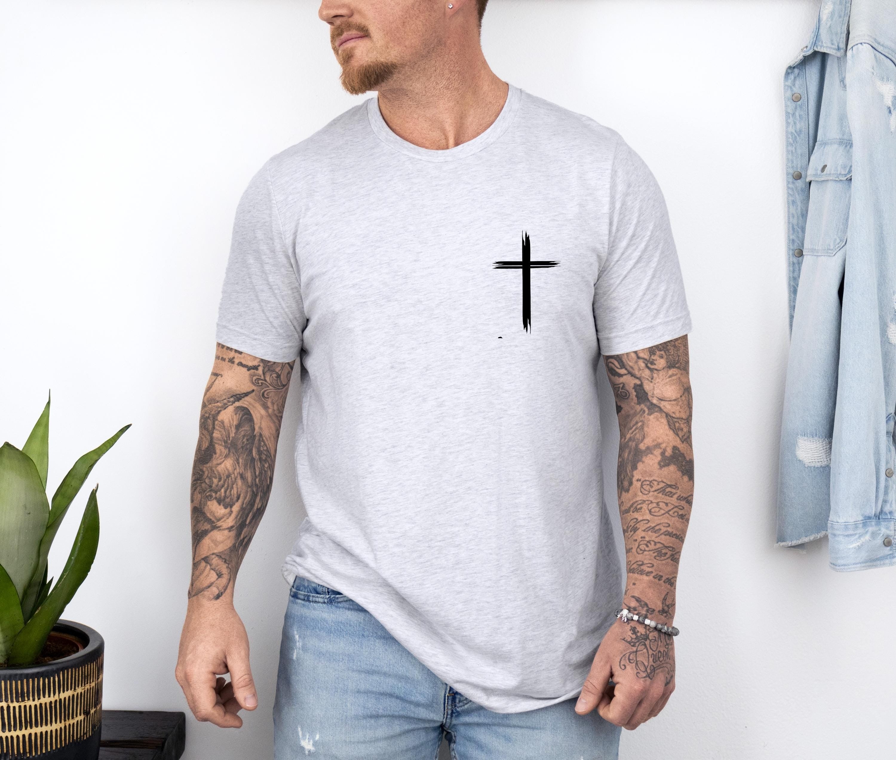 Cross Shirt, Faith Cross Shirt, Fathers Day Shirt, Christian Gift, Faith Gift, Christian Shirts, Tee Gift For Him, Gift For Her, Faith Cross